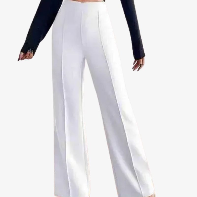 Casual Polyester White Pant