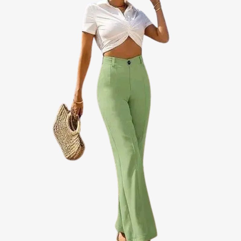 Fashion Regular Fit Woman Trousers