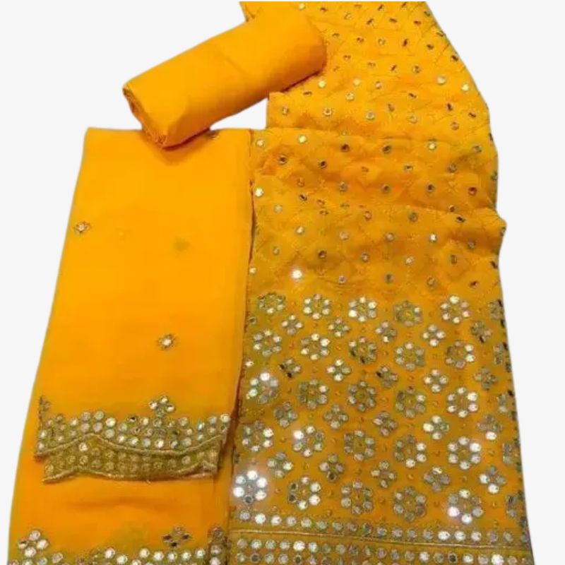 Mirror Work Famous Georgette Suits Women