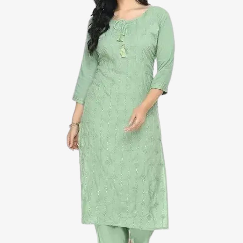 Stylish Beautiful Kurta with Plazo Set