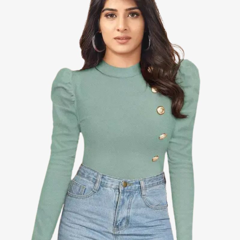 Stylish Puff Sleeve Top 6 Stylish Puff Sleeve Top - Image 4