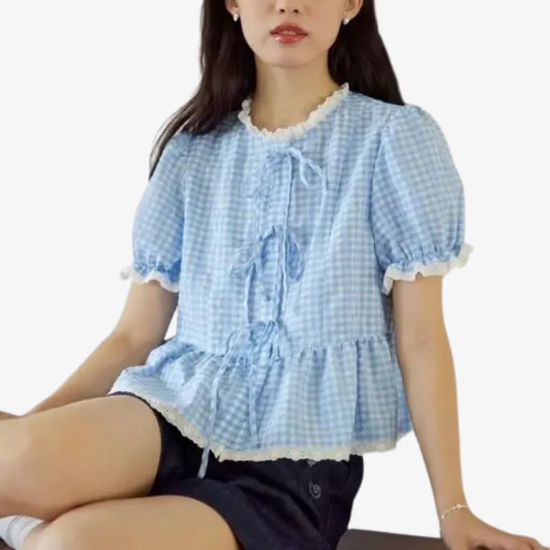 Women's Summer Plaid Shirt Top 5 womens-summer-plaid-shirt-top