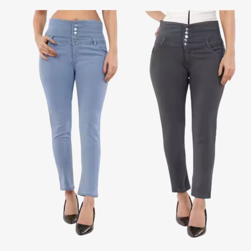 Stylish Denim Jeans for Women 2 Set