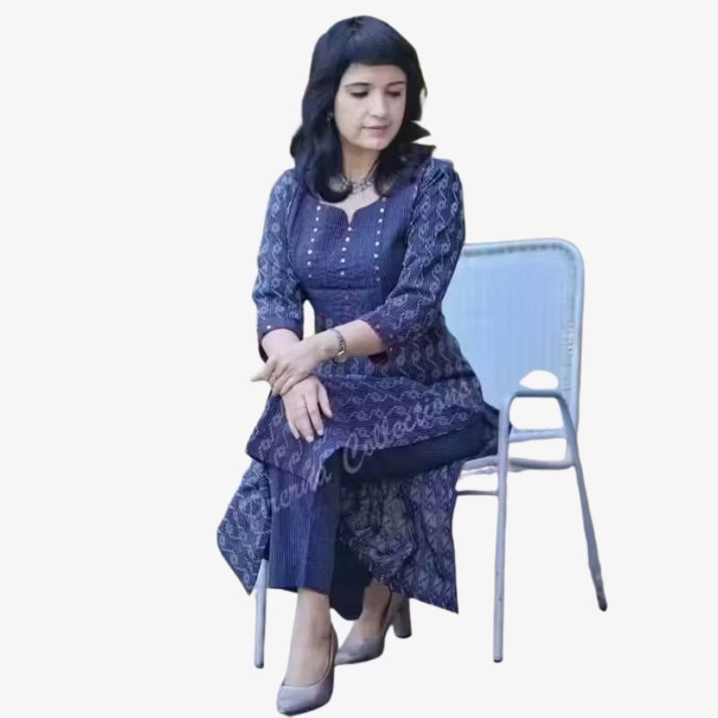 Blue Women Kurta Pant Set