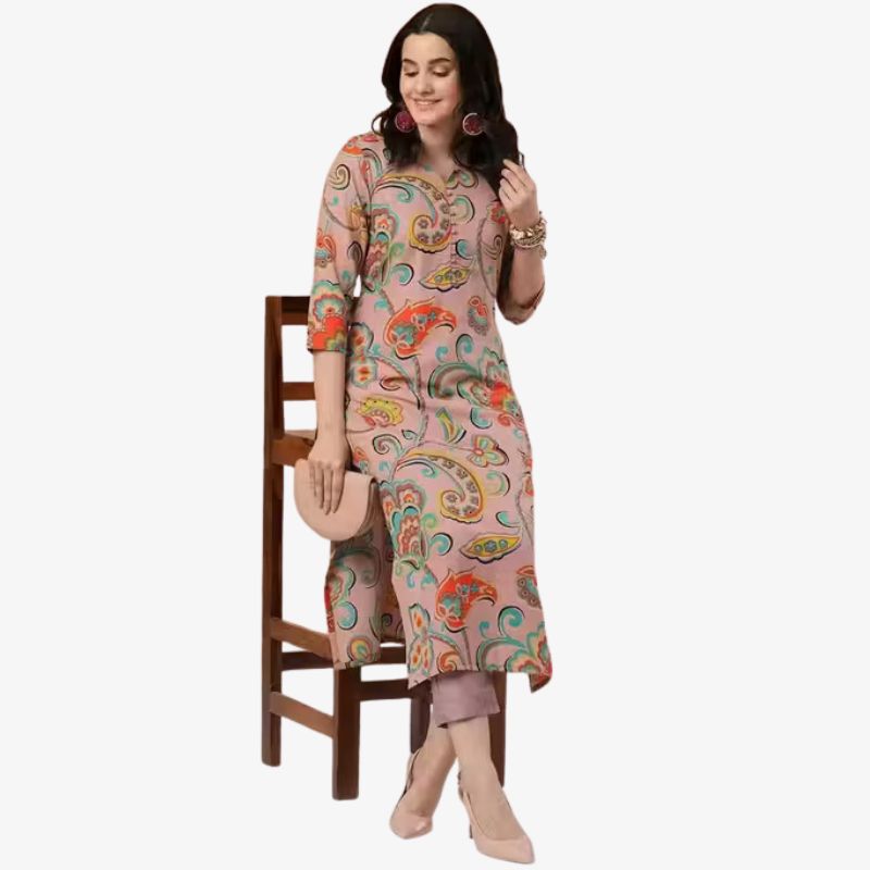 Cotton Printed Women Kurta Pant Set