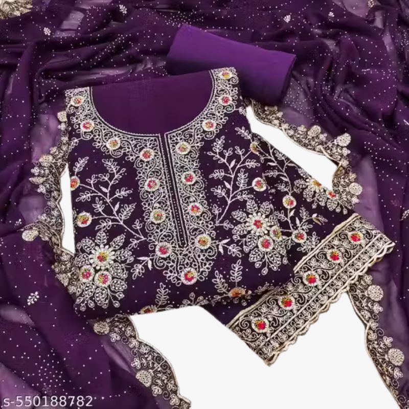 Embroidery Zari Work Buy Women Suit Set