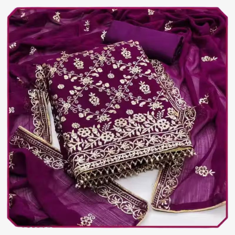 Floral Zari Buy Women Suit Set