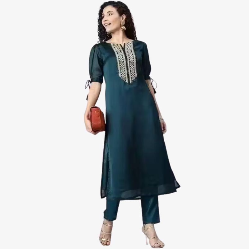 Georgette Attractive Women Kurta Pant Set