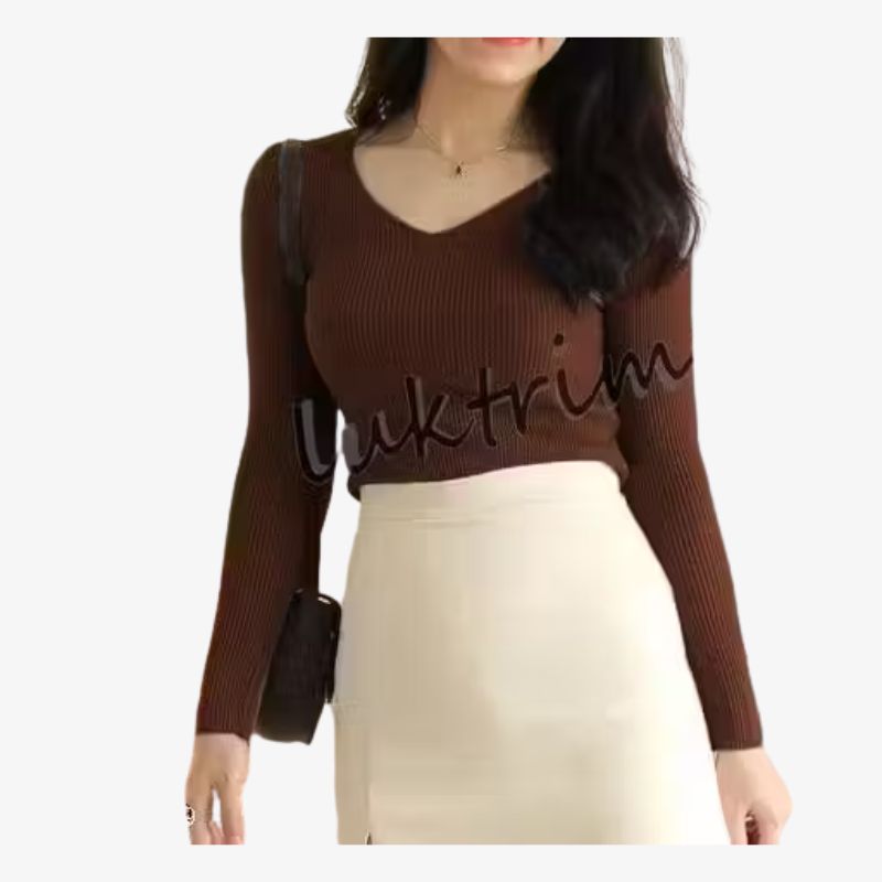 V Neck Trending Winter Tops For Women