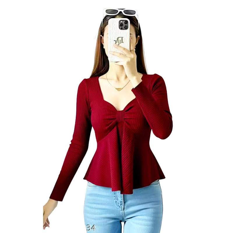 Home 7 korean Woolen Trending Winter Tops for Women